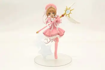 

1 pcs Anime Cardcaptor Sakura Clow Card Doll Model KINOMOTO SAKURA captor Sakura Model toys Gift 17CM
