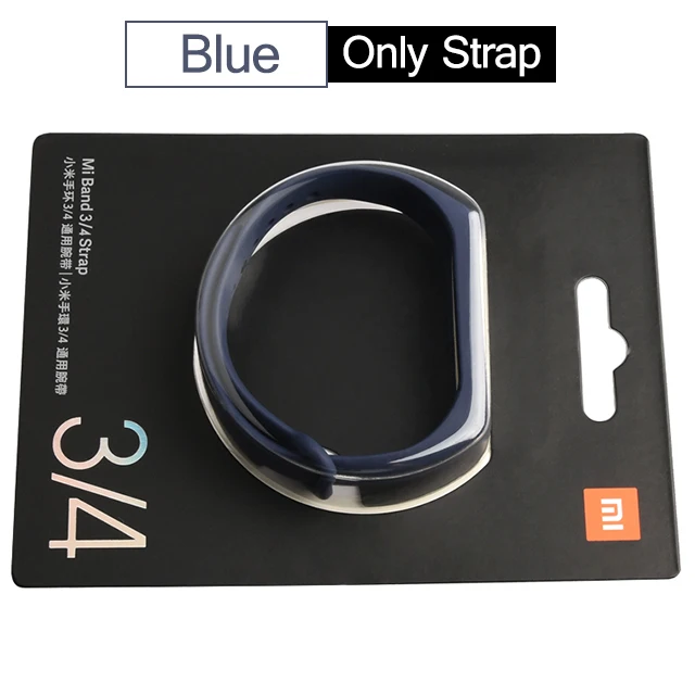 Blue Xiaomi mi ремешок, силиконовый браслет, браслет Xiao mi Band 4, 3, mi Band 4, розовый ремешок на запястье Xio mi Band 4 - Цвет: Blue