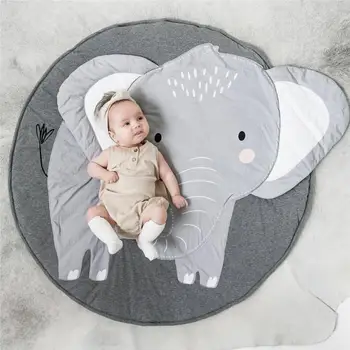 

Cotton Soft Animal Print Children Crawling Mat Children's Room Decoration Game Cushion Baby Mat Blanket