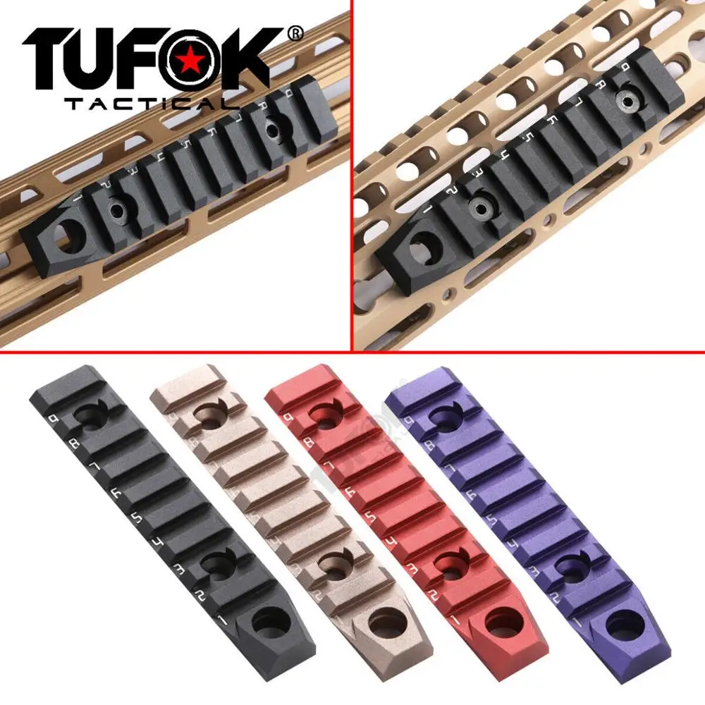 TuFok 9 слотов M-lok рельсовое крепление для прицела с поворотным гнездом Тактический