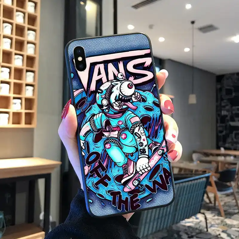 VANS OFF THE WALL DIY Painted Phone Case For iPhone 8 7 6 6S Plus X XS MAX 5 5S SE XR 11 11pro