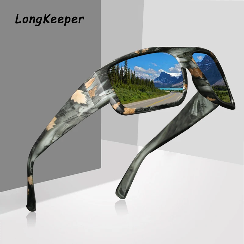 

Square Photochromic Sunglasses Men Polarized Chameleon Glasses Driving Shades Sun Glasses Change Color Male Camo oculos gafas