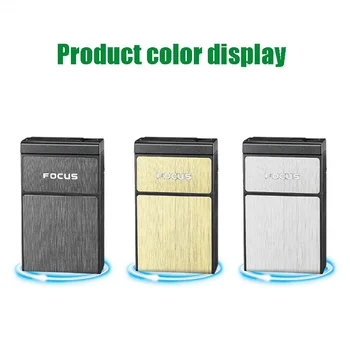 

10pcs/lotCigarette Box Comes With USB Charging Cigarette Lighter Portable Smoking Accessories Electronic Lighter