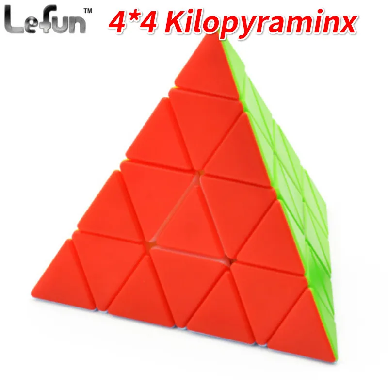 Lefun 4*4 Kilopyraminx Magico кубики треугольник кубик странной формы Пирамида 4х4 головоломка твист кубики Magico игрушки для детей