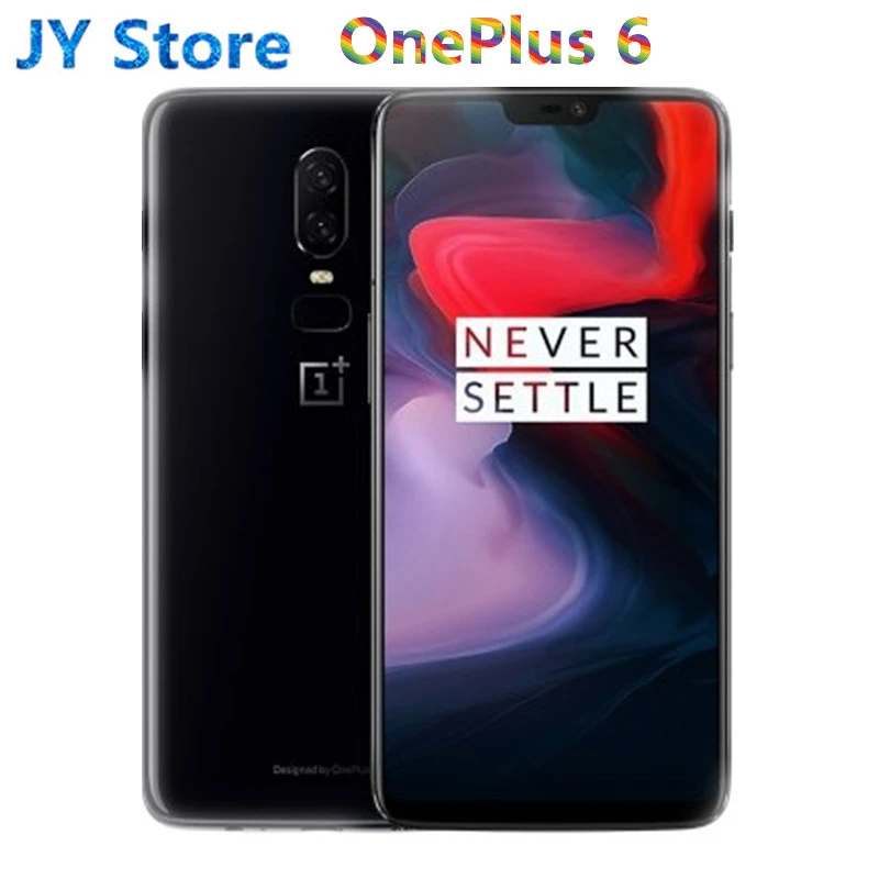 New Original Unlock Global version Oneplus 6 Mobile Phone 4G LTE 6.28" 8GB RAM 128GB Dual SIM Card Snapdragon 845 Android phone best phone in oneplus series