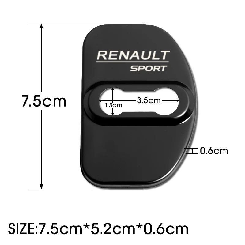 Крышка замка автомобильной двери чехол для Renault megane 2 megane 3 scenic laguna 2 Captur fluence clio аксессуары для автомобиля-Стайлинг 4 шт./лот