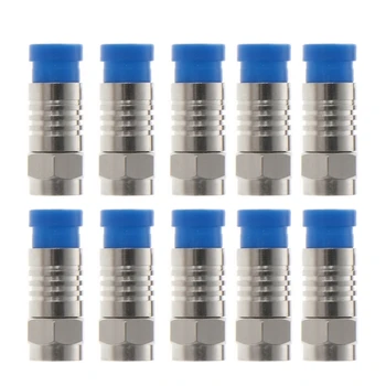 

10Pcs/Bag F Type RG6 Coaxial Connector O-Ring 75-5 Compression Tool Fitting Cable #RW1209