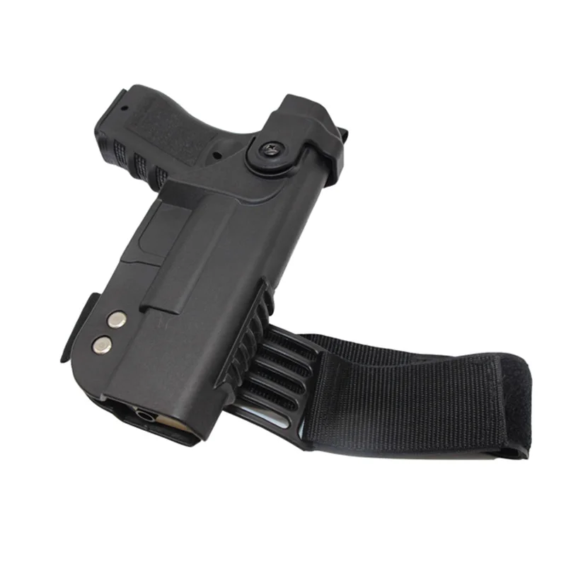 Тактическая Военная кобура для ног Glock 17 18 19 22 двойной замок быстросъемная до