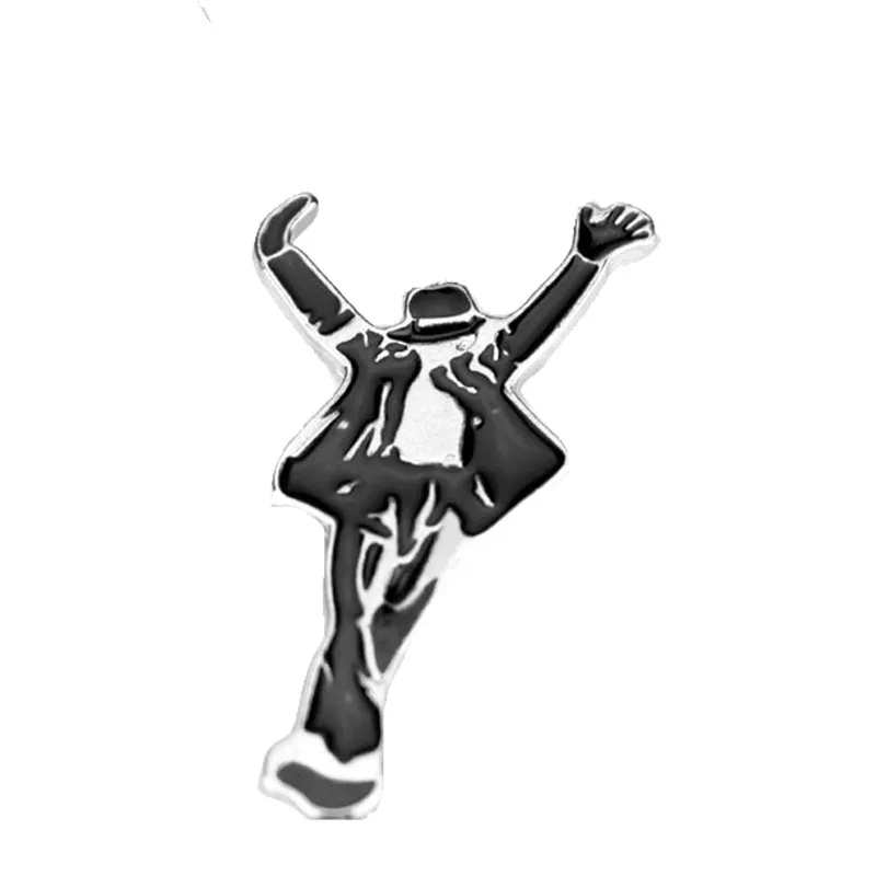 12 шт., модная металлическая брошь на булавке с Майклом Джексоном, фигура танца, подарок для женщин и мужчин, нагрудные булавки, рюкзак, сумки, значок, броши, ювелирные изделия