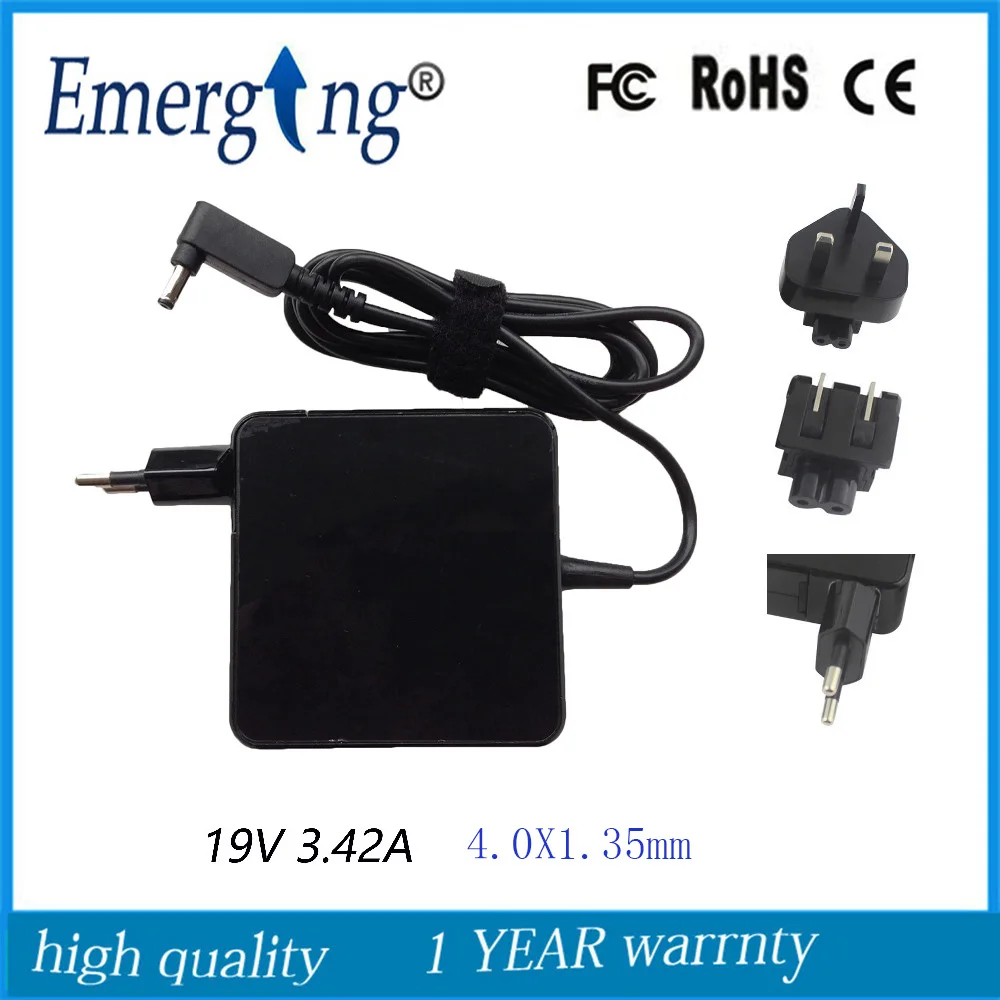 

19V 3.42A 4.0x1.35mm Charger Power Supply AC Laptop Adapter For Asus UX30 UX42VS U38N ADP