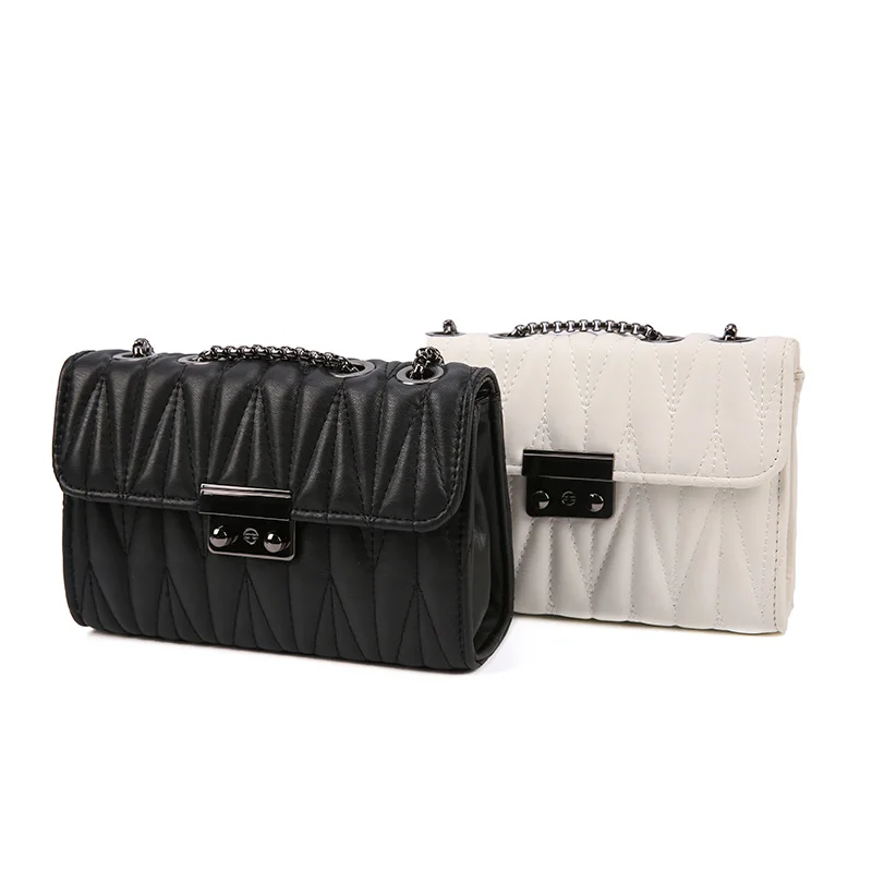 Женские сумки черные белые на плечо сумка через женская мода одноцветная Chians