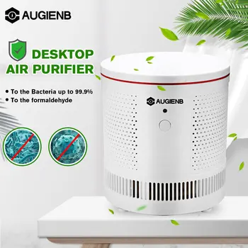

AUGIENB Air Purifier For Home True HEPA Filters Compact Desktop Purifiers Filtration Remove Formaldehyde Odor Smog PM2.5 Anti