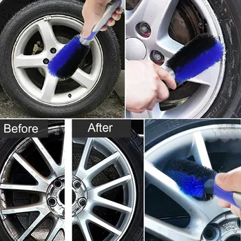 

Wheel Clean Optimal Wheel Effective Cleaning Brush Washing Brush With Cloth Car Tire Brush Wheel Cleaning Brush Set Tool #PY10