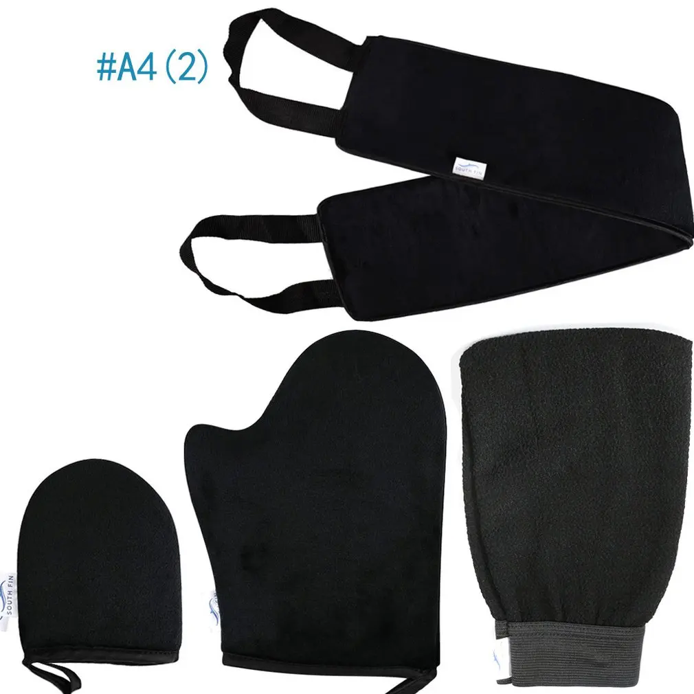 Flocking Dermabrasion Rubbing Towel Tanning Oiled Color Gloves Pull Back Personal Body Care Set | Красота и здоровье