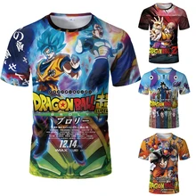 New Dragon Ball Super/Z Series 3d Print Harajuku Style Men T Shirt Wukong T-Shirt Dragon Ball 3d T Shirt O-neck Mens KIDS Tshirt
