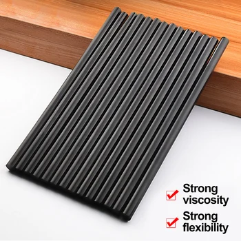 

20pcs Black Glue Sticks 7mm Environmental Adhesive EVA Hot Melt Glue Sticks for Handmade Crafts DIY Home Craftwork Repairs