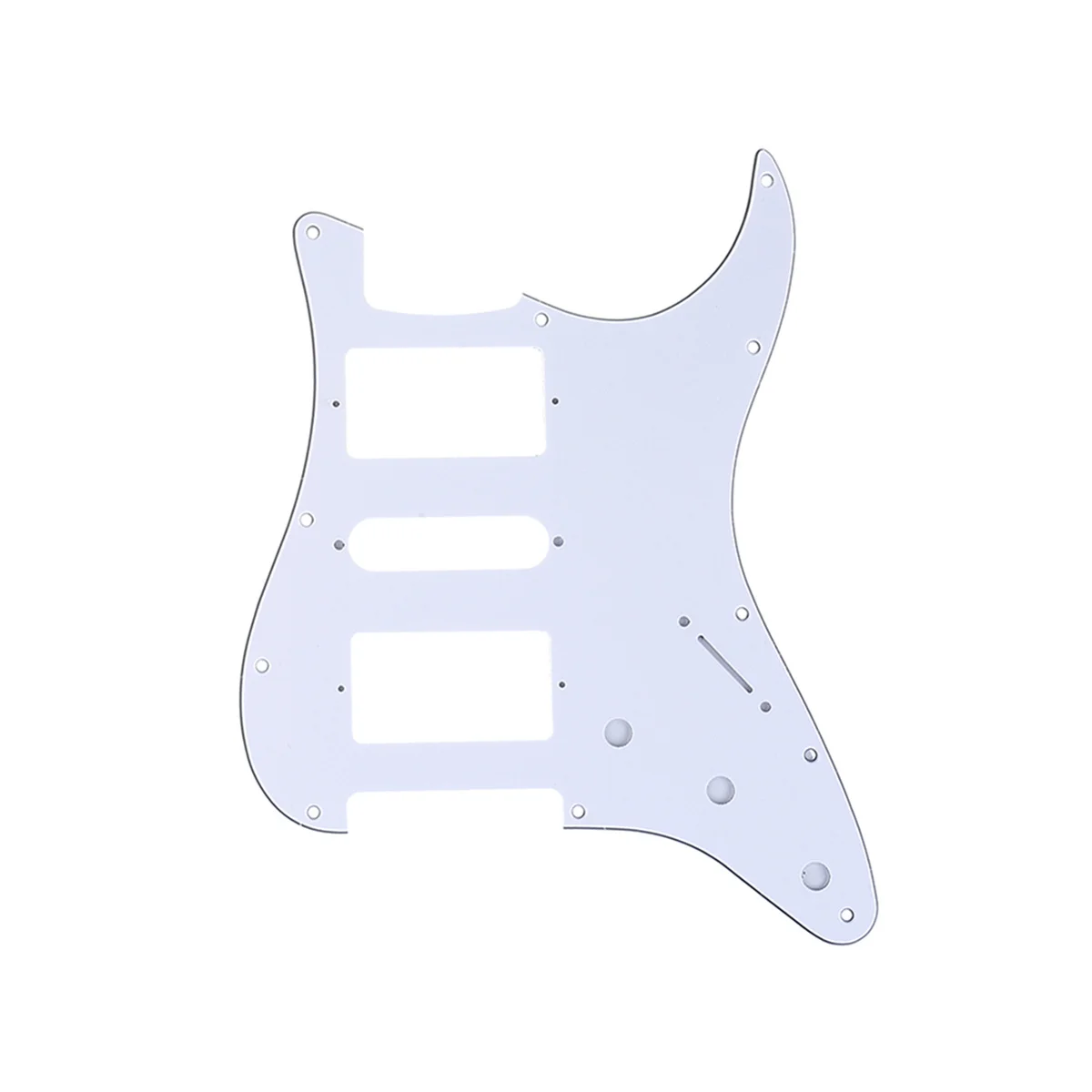 Musiclily Pro 11 Hole HSH гитара Страт Накладка для Fender американский/мексиканский стандарт Stratocaster Стиль, 3Ply белый