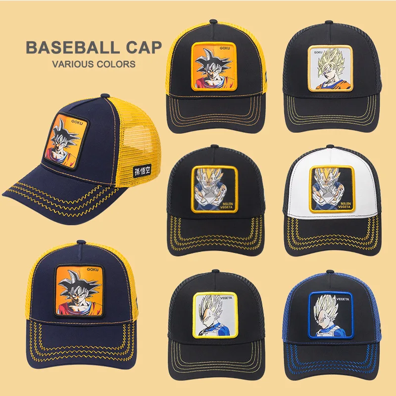 Бренд Вегета чехол Capsule corp Dragon Ball Z Snapback хлопок Бейсбол Кепки Для мужчин Для женщин в стиле «хип-хоп» для папы сетчатая шапка бейсболка дропшиппинг