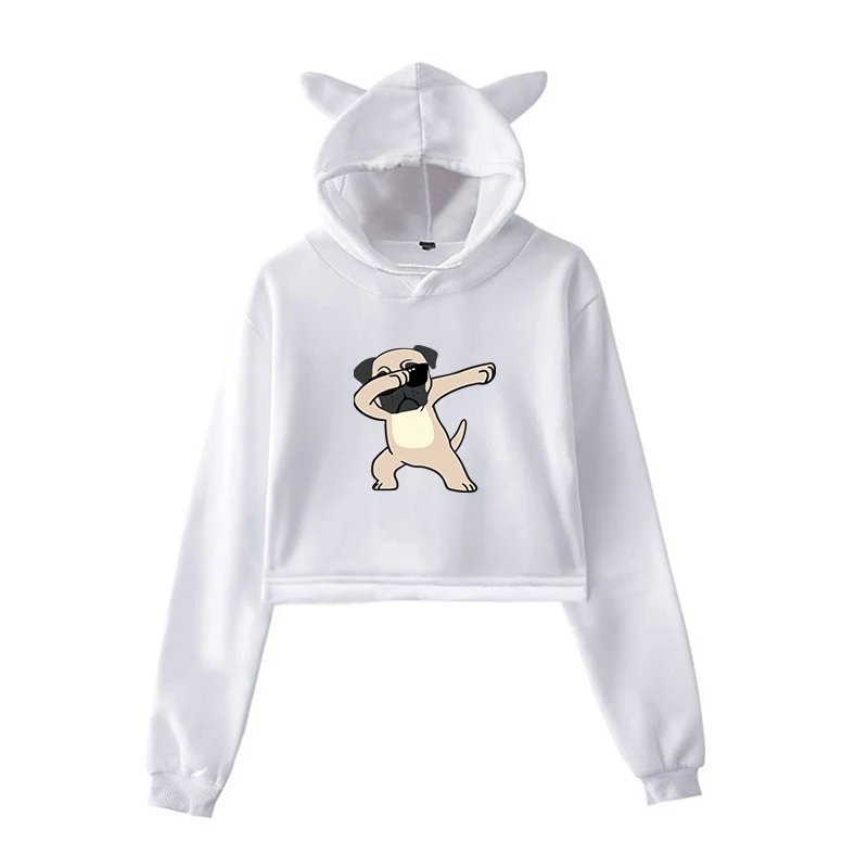 Kawaii Hoodie 17 Новые женские толстовки с капюшоном, толстовки с принтом милых медведей, теплая толстовка с ушками, осенне-зимняя повседневная толстовка, пуловеры, пальто - Цвет: Kawaii Hoodie 17