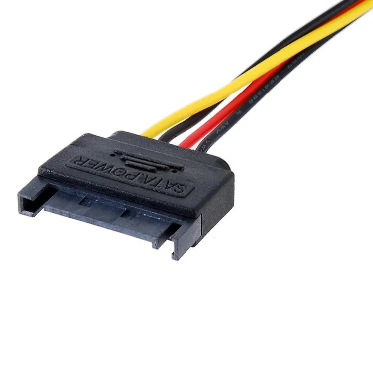 15Pin SATA to 6Pin Power Cable Connector 6P PCI-E PCI Express Adapter Graphics Card Riser Card Converter Cable for BTC Mining