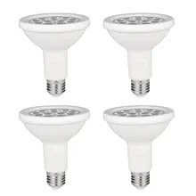 ICOCO 4 шт. PAR30 12 светодиодный 12W светодиоидная лампа с регулируемой яркостью длинная шея 1000LM 3000K теплый белый прожектор светодиодный лампы неэквивалентным за 75 Вт галогенная лампа