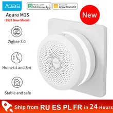 Xiaomi Aqara-Hub Gateway M1S con luz RGB Zigbee 2021, Control remoto por aplicación para seguridad del hogar inteligente, aplicación Mijia Apple Homekit, 3,0
