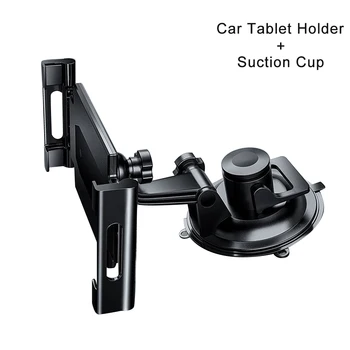 

Suction Cup Dashboard Windshield Mount Car Tablet Holder Portable ABS Clip Universal Stand Window 360 Rotation Desk Anti Scratch