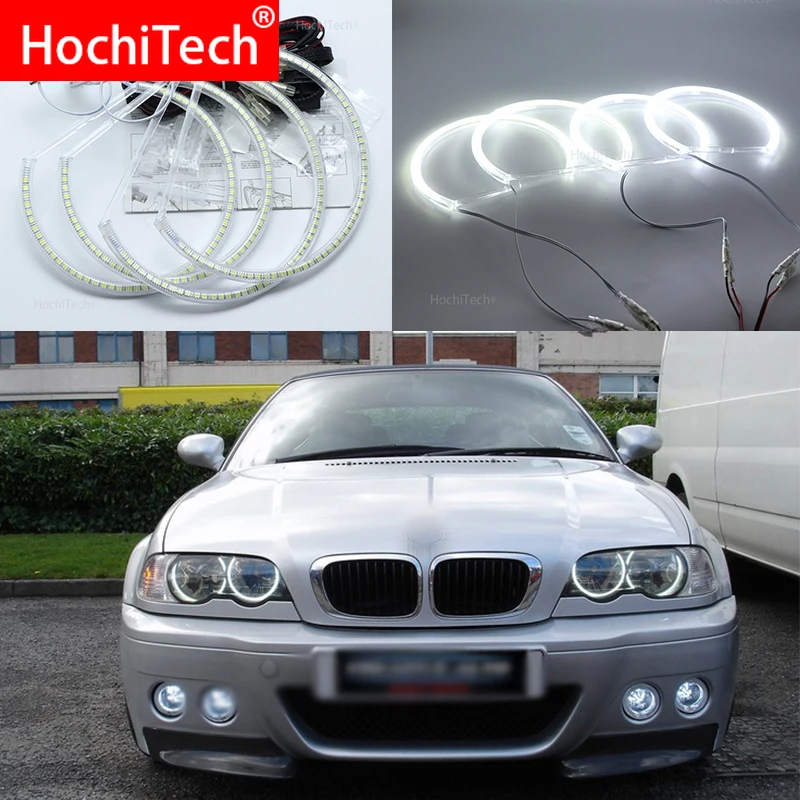 Галогенные фары для BMW 3 Series E46 Sedan facelift 2001-05 супер яркие белые SMD светодиодный