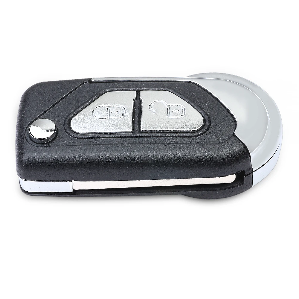 Cle Ds3 Keyecu Pour Citrou00ebn C3 DS3 2009 2010 2011 2012 2013 2014 2015 2016 2017 Coque De Clu00e9 U00e0 Distance U00e0 Rabat 2 Boutons-lame HU83/ VA2 Peugeot 2008