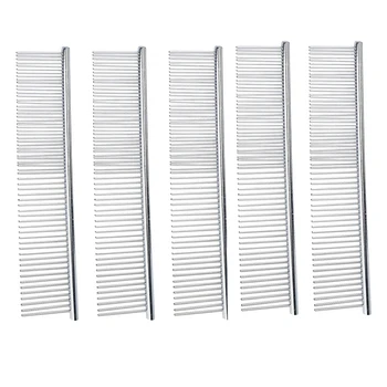 

Big deal 5Pcs Metal Cat for Pet Combing Cat, Stainless Steel Combing Poodle Brush Trimmer Flea Shedding Tool Hair Cleaning