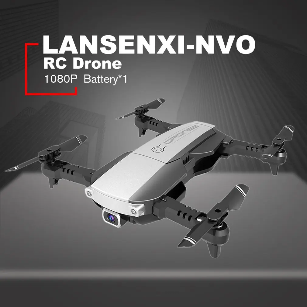 LANSENXI-NVO складной 2,4 ГГц WiFi FPV Дрон 1080P камера RC Дрон в режиме реального времени Трансмиссия летательный аппарат Игрушка пульт дистанционного управления Самолет