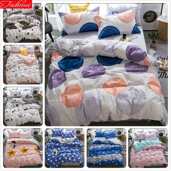 

Concise Style Duvet Cover Sheet Pillow Quilt Comforter Case Bedding Set 3/4 pcs Kids Child Soft Cotton Bed Linens 1.5m 1.8m 2.0m