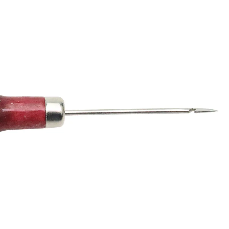 Деревянная ручка DIY кожаный шило для шитья штырь дырокол инструмент для ремонта ручного кожевенного ремесла Иглы Швейные аксессуары