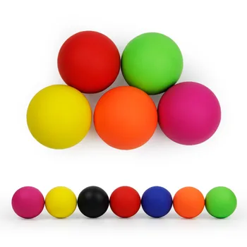 

6 centímetros Massagem Bola Bola de Lacrosse 100% Borracha Bola de Fitness Hóquei Sólida Ferramenta de Reabilitação Terapia de R