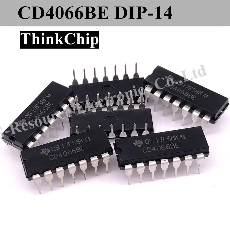 

Квадратный двусторонний переключатель CD4066BE DIP-14 CD4066 DIP14 4066BE DIP CMOS, 10 шт.