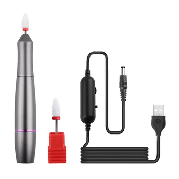 

Electric Nail Sander Pedicure Manicure Kit Nail Pen Type Polisher USB Cable Manicure Grinder Polishing Machine Nail Art Kit