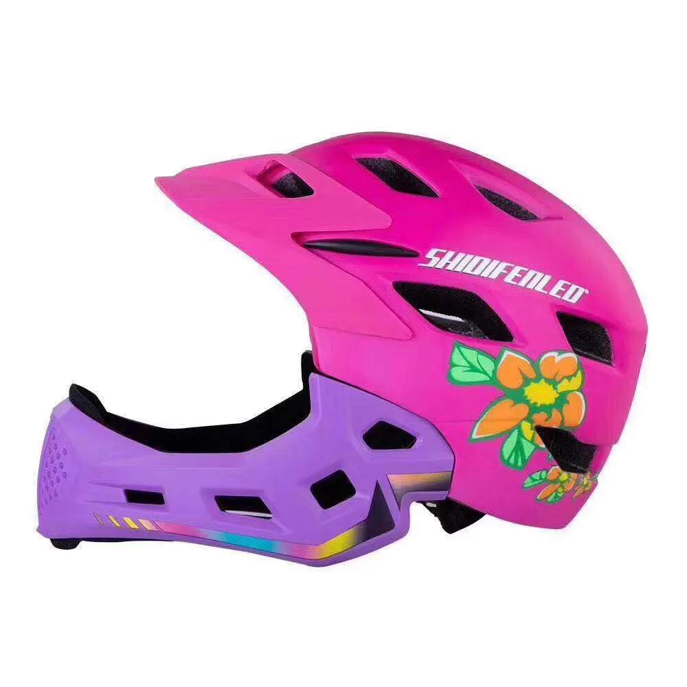 

Children Balance Sliding Bicycle Toddler Stroller Helmet Deconstructable Chin Full Face Helmet Deconstructable-Full Face Helmet