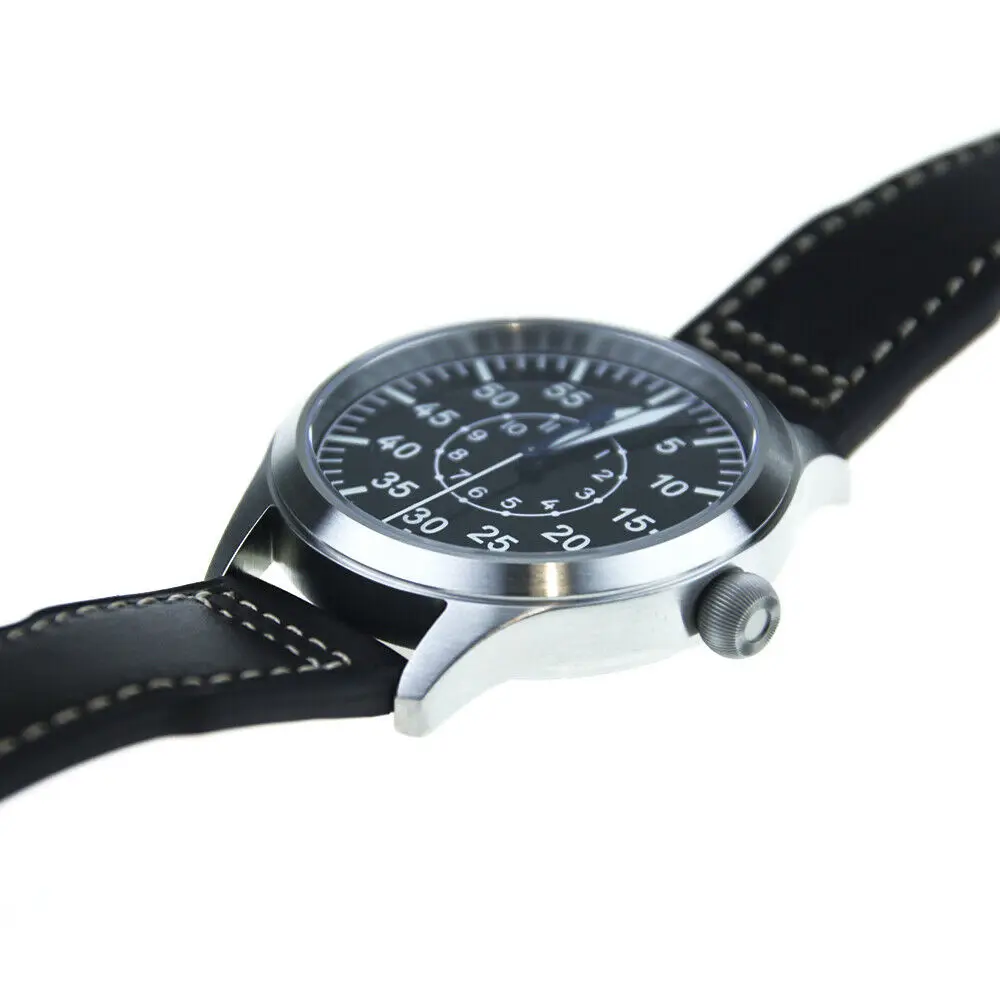 Mens FOD high beat pilot diver watch 300m enamel dial flieger b-uhr typeB