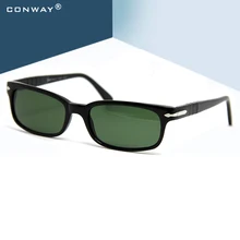 Конвей Мода тонкий солнцезащитные очки для Для мужчин узкие прямоугольные солнцезащитные очки индивидуальный дизайн бренда Aceate рамки солнцезащитные очки с Чехол