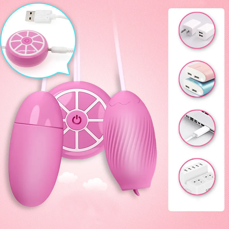 USB Rechargeable Vaginal Balls 12 Frequency Vibration Massage Clit Stimulator Vibrating Vagina Eggs for Women Female Adult 6