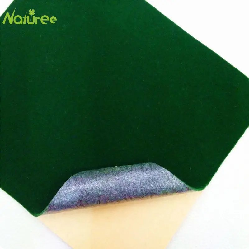 Green Color 45cm*1m Self Adhesive Velvet Flocking Liner Jewelry Contact Paper DIY Sticky Fabric