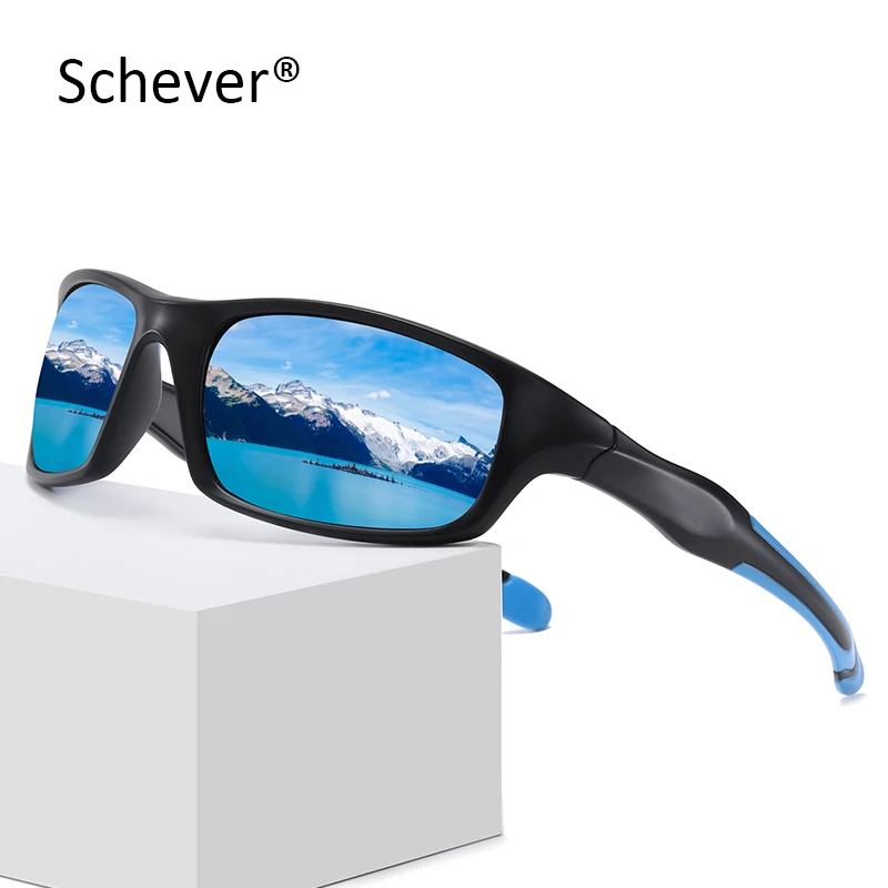 

Schever Brand Men Sports Sunglasses Polarized Lens UV400 Protect Driving Fishing Night Vision Sun Glasses Women Outdoor Shades