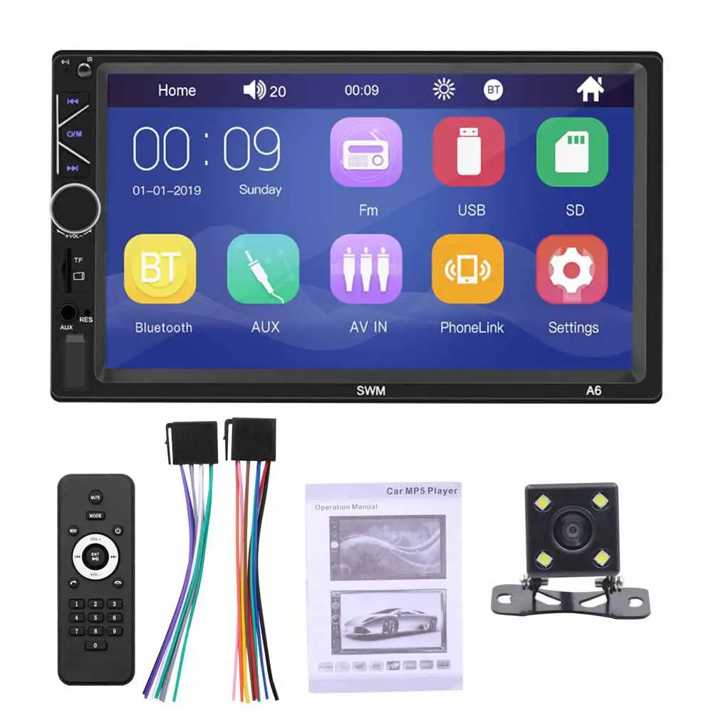 

HiMiss Universal 2 din Car Multimedia Player Autoradio 2din Stereo 7" Touch Screen Video MP5 Player Auto Radio Backup Camera