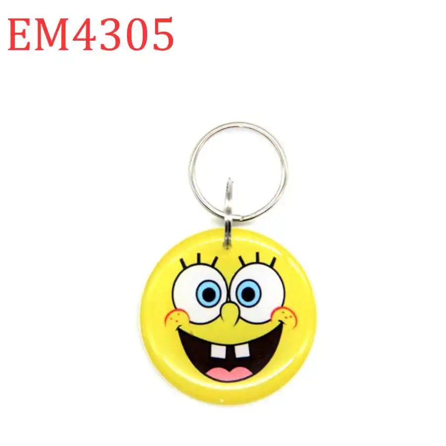 1pcs Yellow 125 кГц ID перезаписываемый брелок для ключей жетон тег RFID пустая карта EM4305 EM4205 круговой ключ брелок с кольцом контроль доступа Быстрая 1 шт - Цвет: 1pcs Yellow