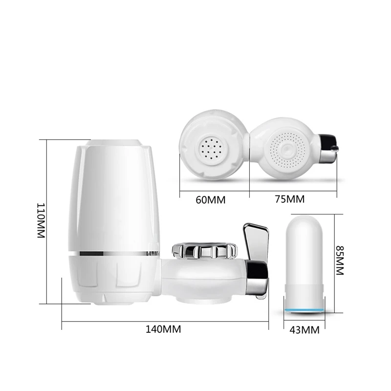 

Kitchen Mini Water Filter Purification Reduce chlorine odor Contaminants Filtro Activated Carbon Faucet Accessories