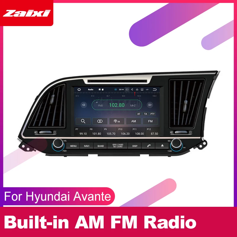 ZaiXi для Hyundai Avante, elantra~ RHD автомобильное мультимедиа андроид Системы 2 DIN Автомобильный dvd-плеер gps-навигатор радио