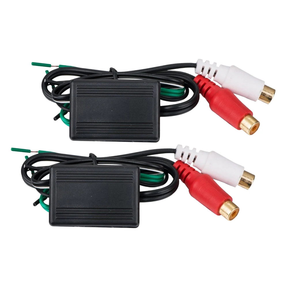 2 шт. кабель для автомобильного динамика в 2x RCA Женский Кабель преобразователя, 8 ''Длина