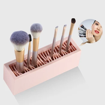 

Creative Silicone Lipstick Storage Rack Desktop Cosmetic Lip Gloss Lip Glaze Storage Box Multi-Frame Eyebrow Pencil Shelf