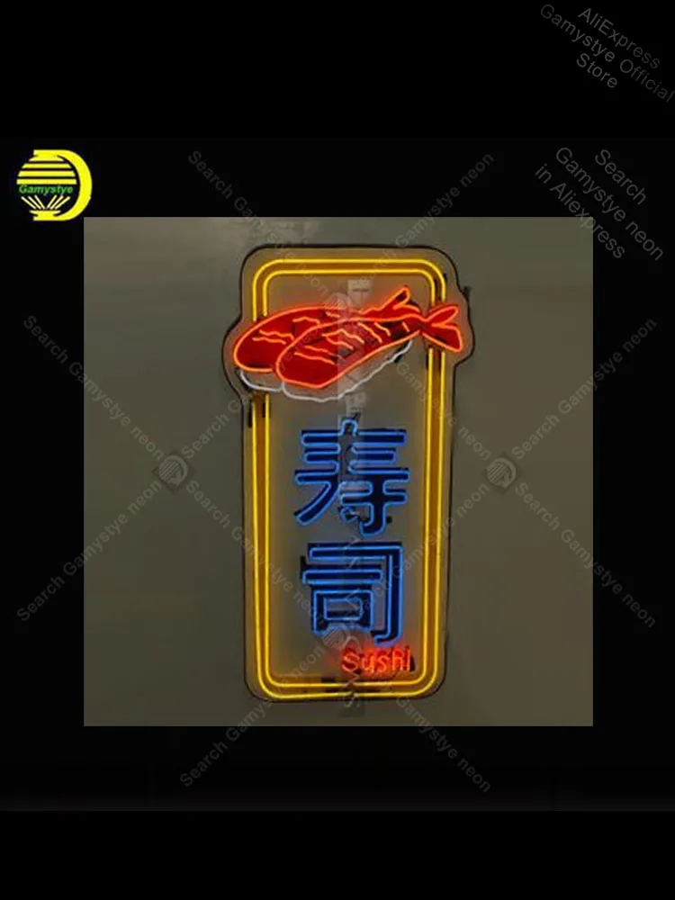 Китайские суши неоновые лампы знак неоновая вывеска рыбка Ресторан номер пивные