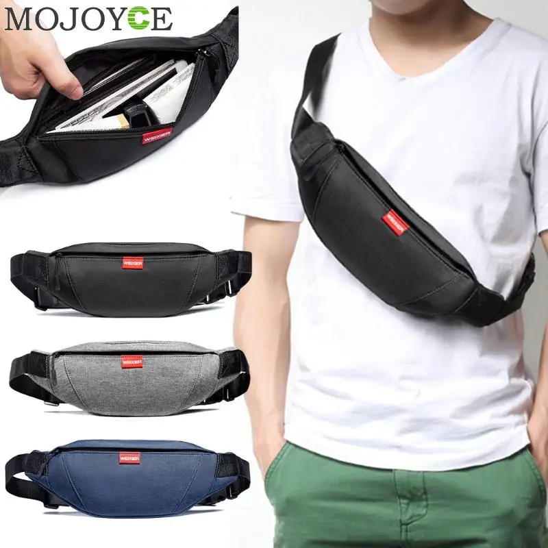 

Multi-function Waist Bag Men Zipper Fanny Chest Belt Phone Pack Outdoor Sport Male Shoulder Crossbody Bags